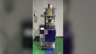 Machine d'emballage automatique de sauce, joint arrière de 10g, chauffage et agitation, vinaigrette Ketchup et pois