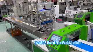 Machine d'emballage instantanée de flocons d'avoine, servomoteur facile à utiliser LC-350S, oreiller à haute efficacité | Certifié CE
