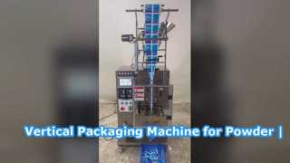 Machine d'emballage de poudre verticale avec scellage sur trois côtés et moule divisé