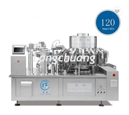 Fermeture à glissière à poche en forme de sac de poupée machine d'emballage 250g machine d'emballage automatique de poudre de café